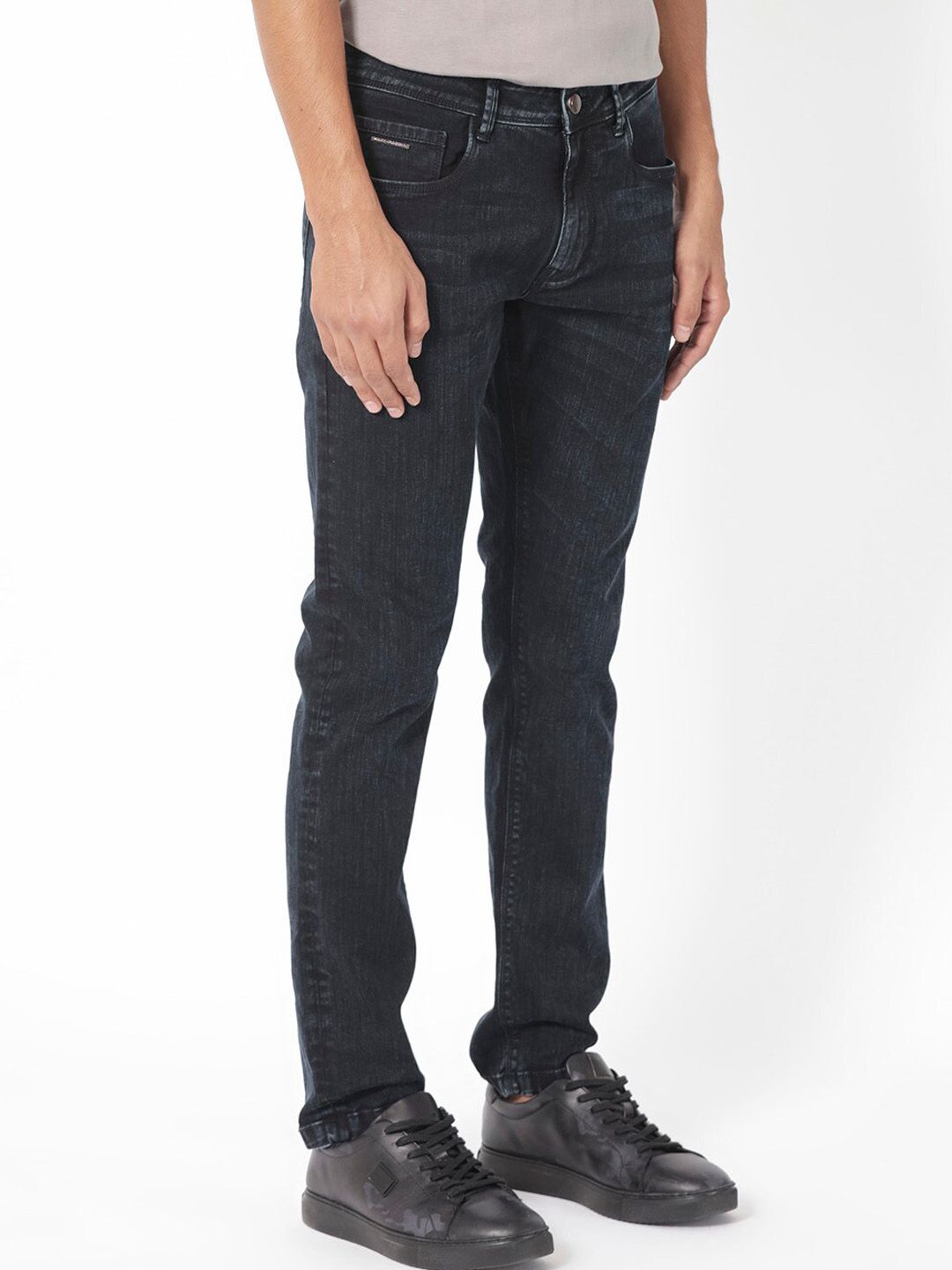 RARE RABBIT Men Anket Slim Fit Mid-Rise Stretchable Jeans