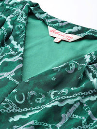 all about you Print Belted A-Line Midi Dress