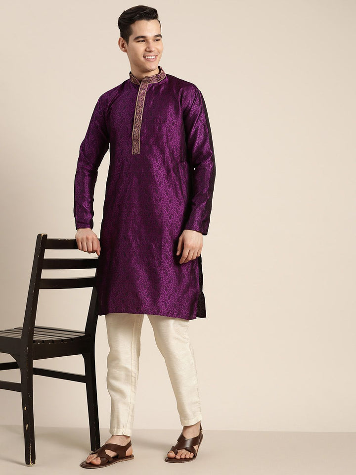 SOJANYA Paisley Silk Cotton Kurta