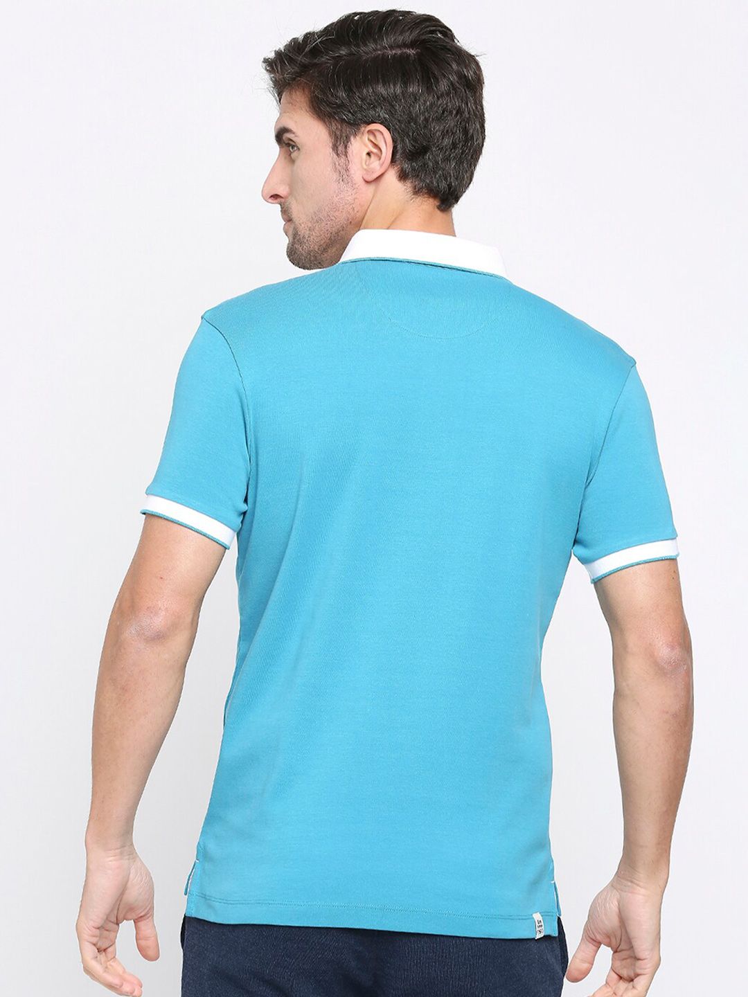 Being Human Colourblocked Polo Collar Regular Fit Cotton Regular T-shirt