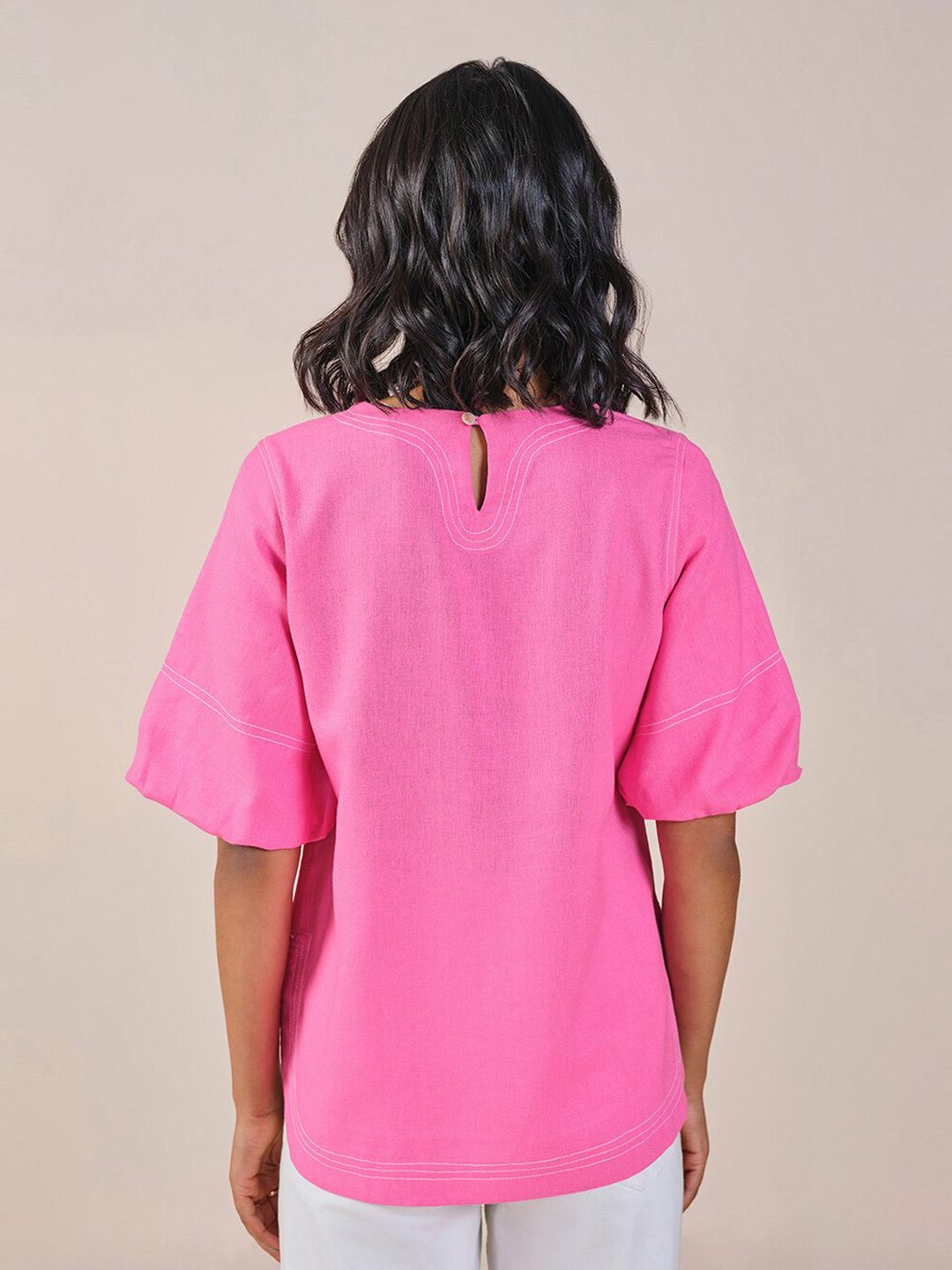 AND Round Neck Solid Top