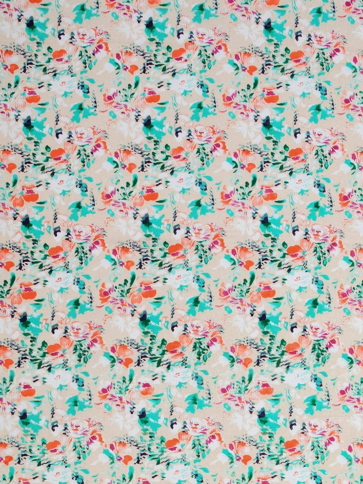 BOMBAY DYEING Dream Lover Green Floral Cotton 104 TC Queen Bedsheet Set 2.54 m x 2.24 m
