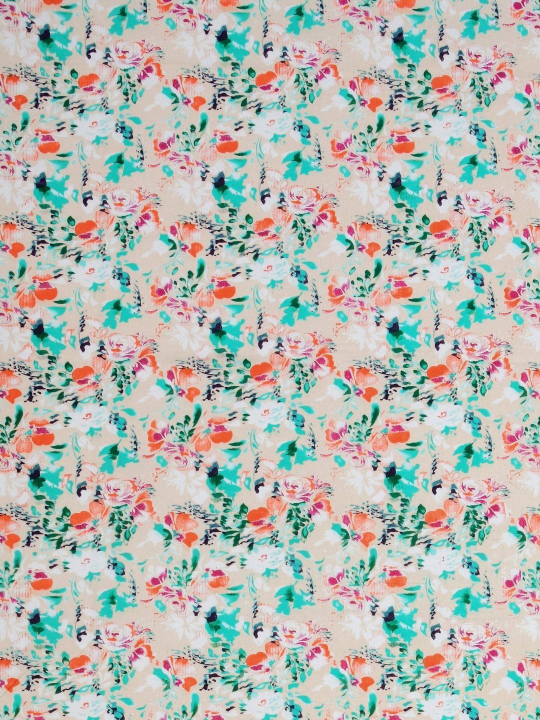 BOMBAY DYEING Dream Lover Green Floral Cotton 104 TC Queen Bedsheet Set 2.54 m x 2.24 m