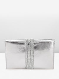 Anouk Abstract Textured Embellished Envelope Clutch