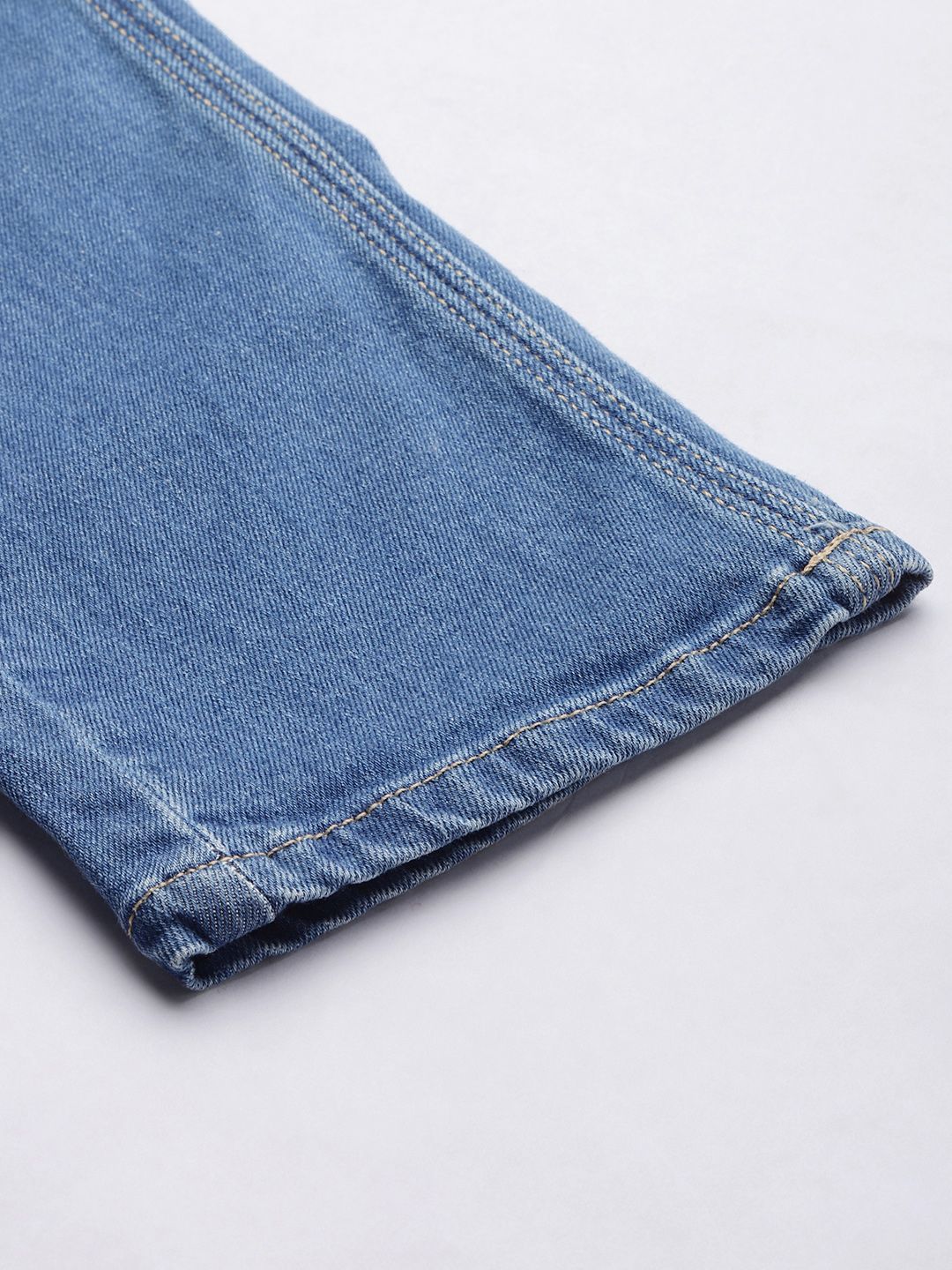 SPYKAR Men Blue Super Skinny Slim Fit Low-Rise Tapered Leg Light Fade Stretchable Jeans