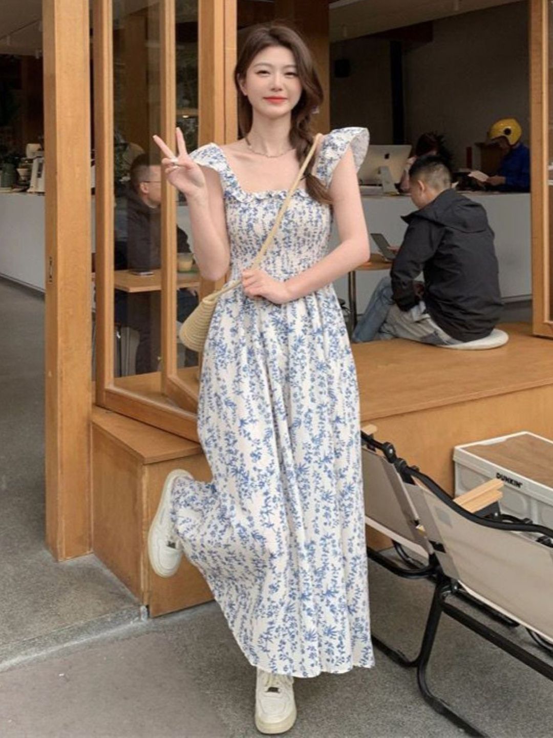 DressBerry Women Floral Printed Fit & Flare Maxi Dress