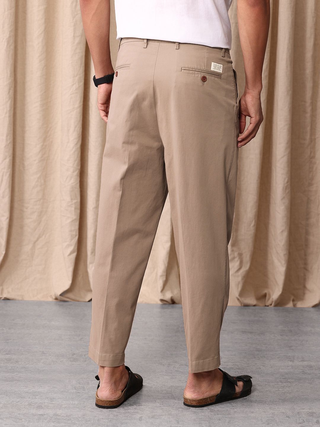 Mr Bowerbird Men Oversized Elephant Ankle Pleated Trousers