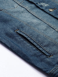 The Indian Garage Co Washed Slim Fit Trucker Jacket
