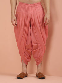 KeSt Floral Printed Mandarin Collar kurta dengan seluar dhoti