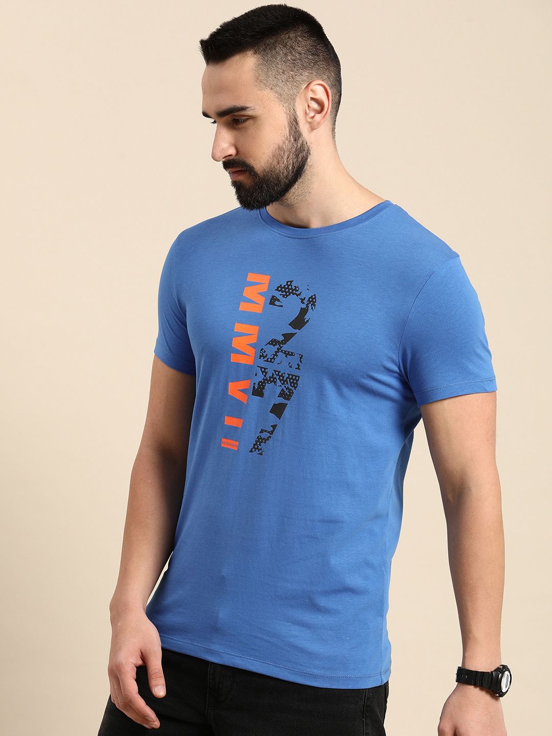Being Human Graphic Printed Pure Cotton T-shirt