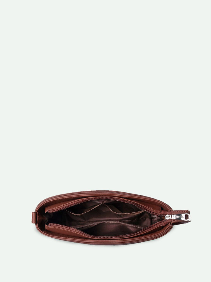 ZOUK Floral Printed Structured Sling Bag