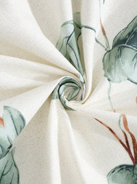 KLOTTHE Off White Floral Polycotton 300 TC Dilengkapi Cadar King Halus dengan 2 Sarung Bantal-98 x 87 inci