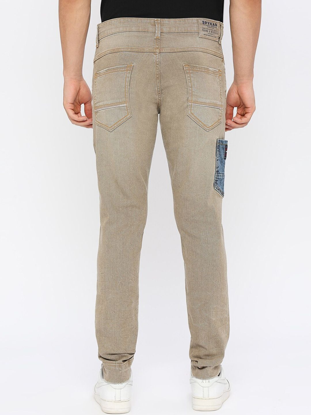 SPYKAR Men Slim Fit Low Distress Light Fade Stretchable Cotton Jeans