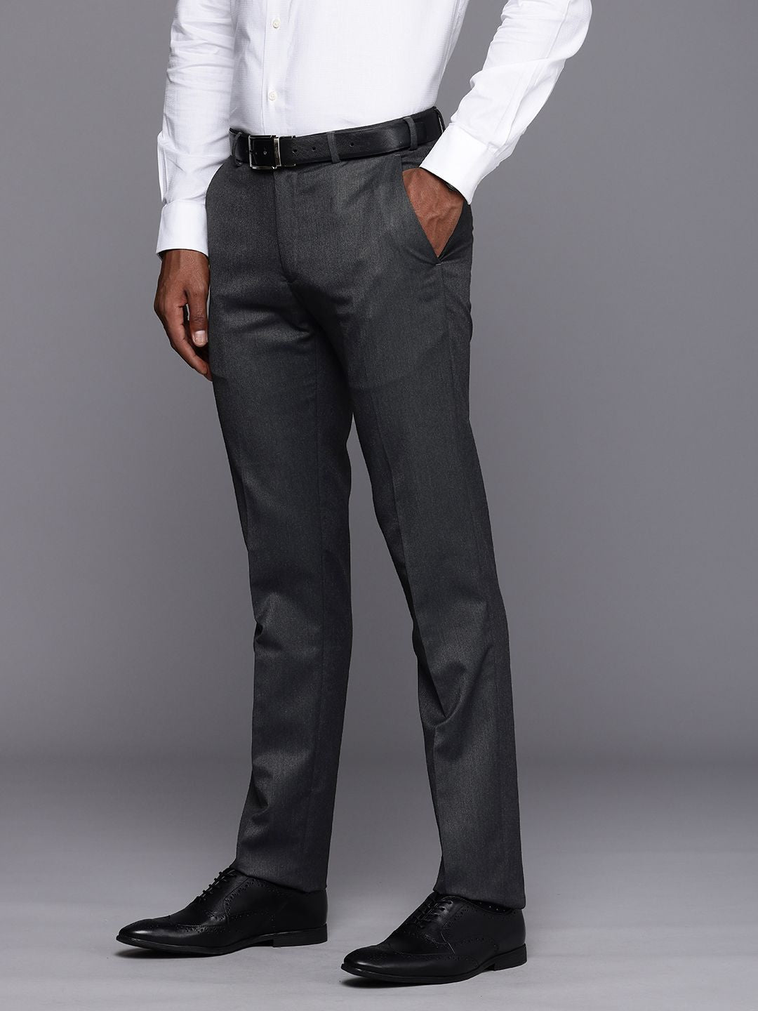 Raymond Men Slim Fit Formal Trousers