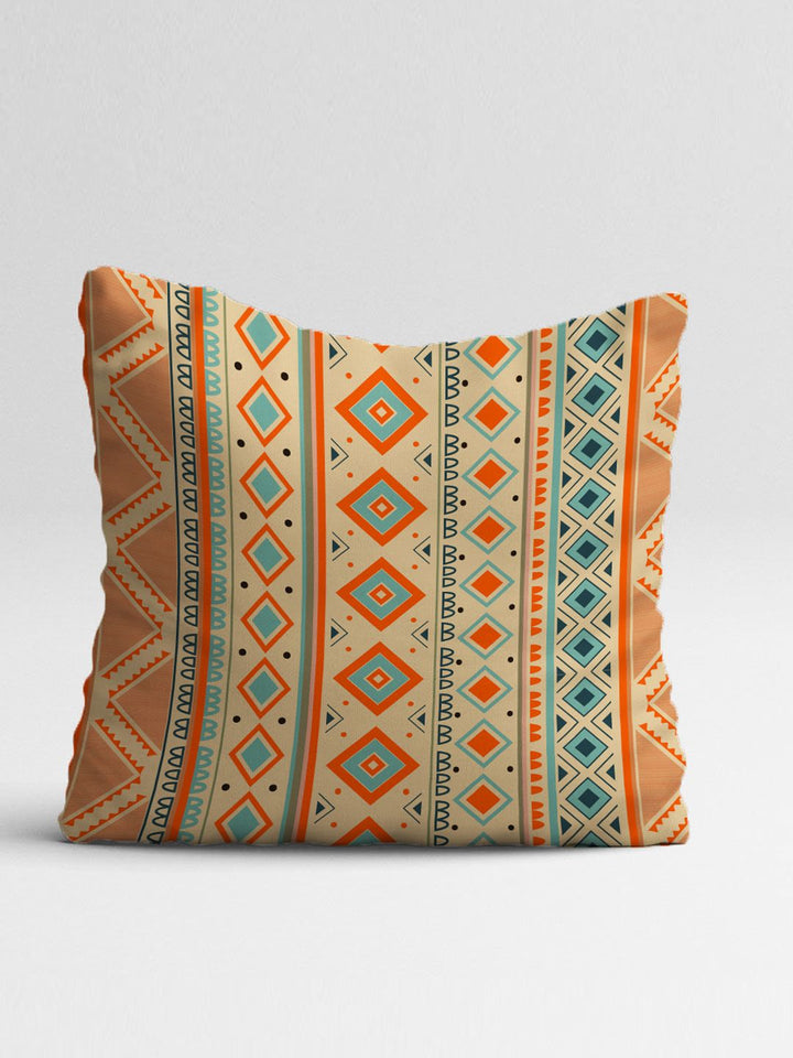 STITCHNEST Pack Of 2 Brown Printed Rectangle Cushion Covers