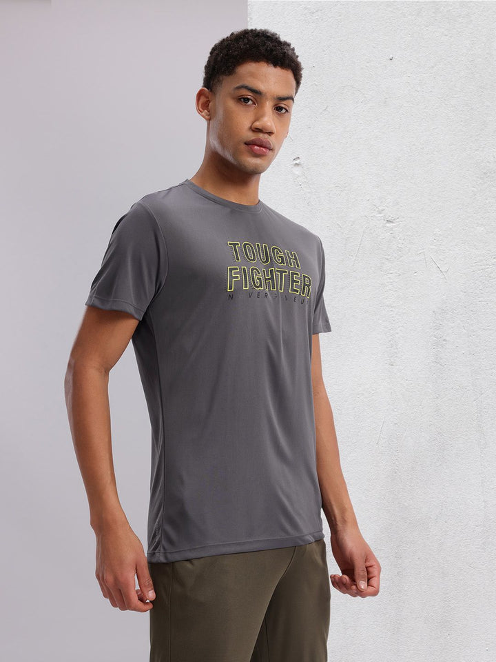 HRX by Hrithik Roshan Rapid-Dry Typography Print Training T-shirt