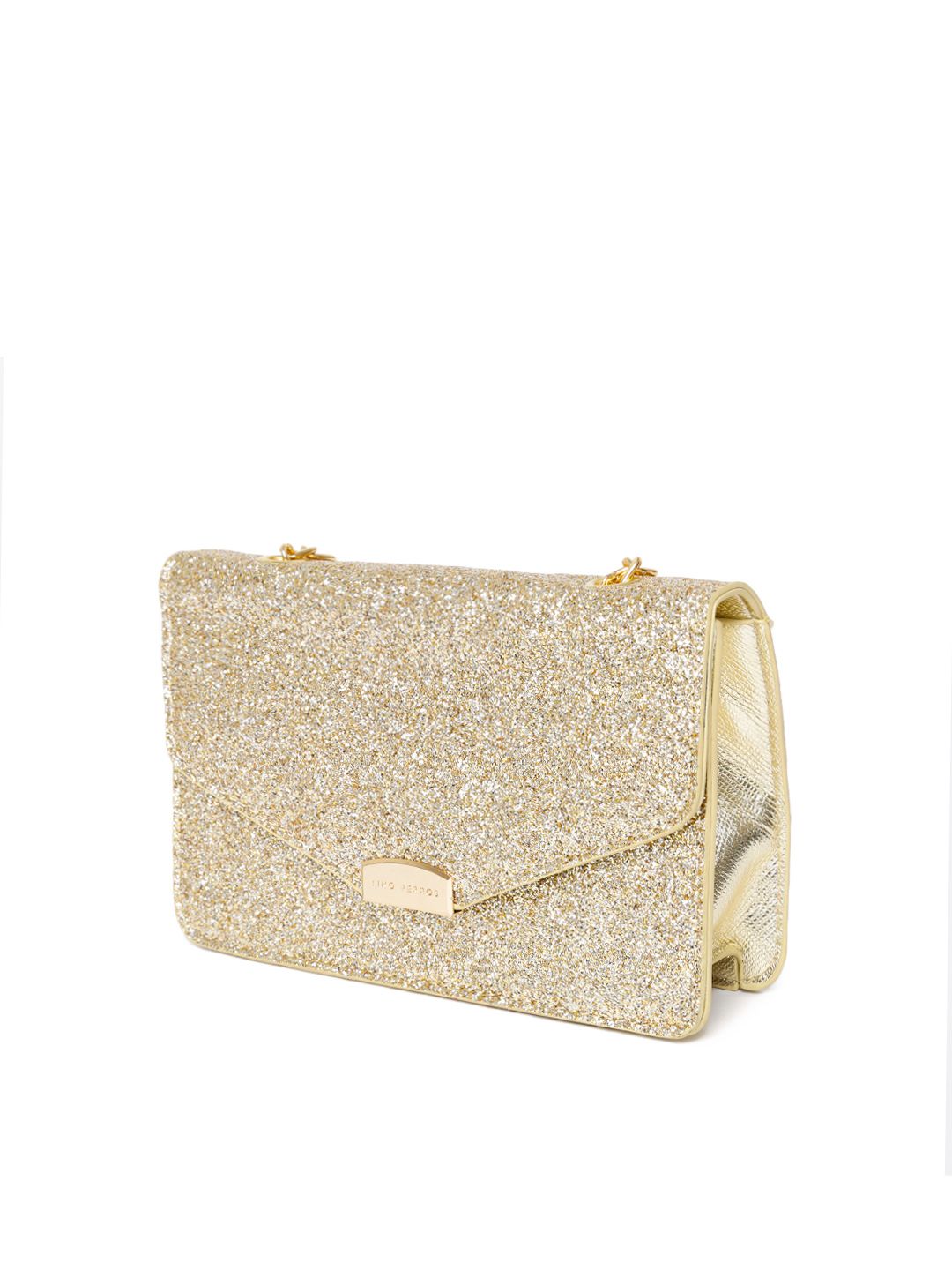 Lino Perros Gold-Toned Shimmery Sling Bag