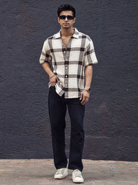 Powerlook Men Tartan Checks Opaque Checked Casual Shirt