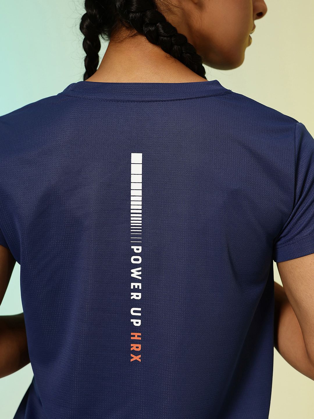 HRX by Hrithik Roshan Being Local Brand Logo Printed Training or Gym T-shirt