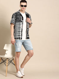 DENNISON  Smart Block Printed Casual Shirt