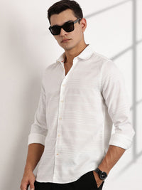 Thomas Scott Men Premium Slim Fit Opaque Casual Shirt