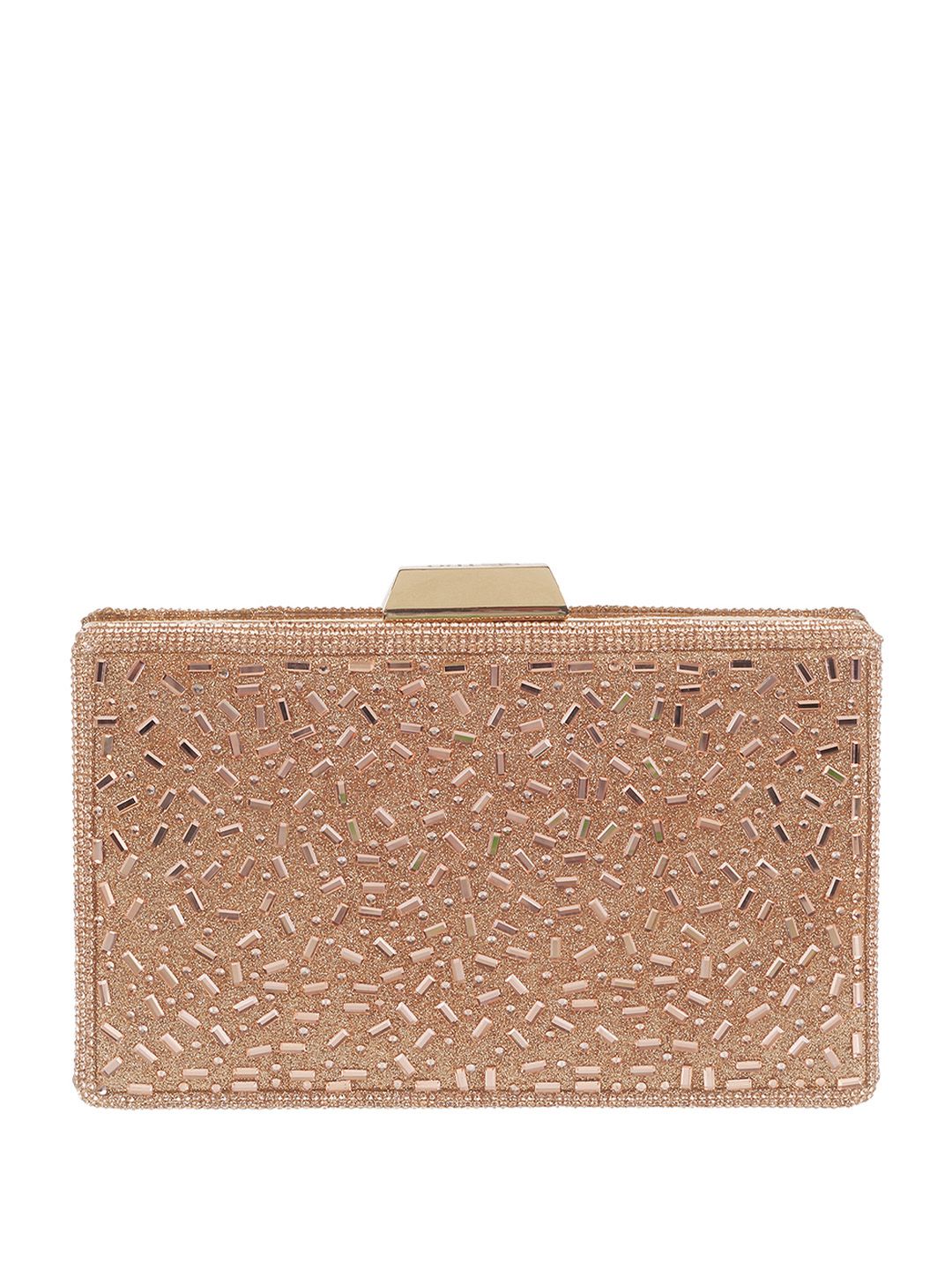 Metro Textured Embellished Purse Clutch