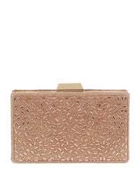 Metro Textured Embellished Purse Clutch