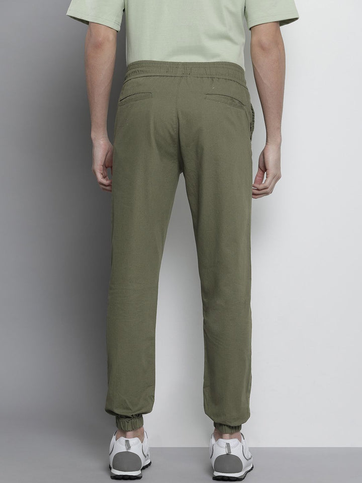 The Indian Garage Co Men Mid-Rise Slim Fit Joggers