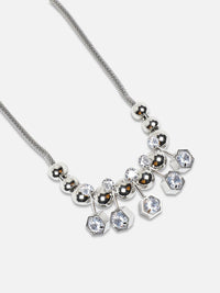 SOHI Silver-Plated Minimal Necklace