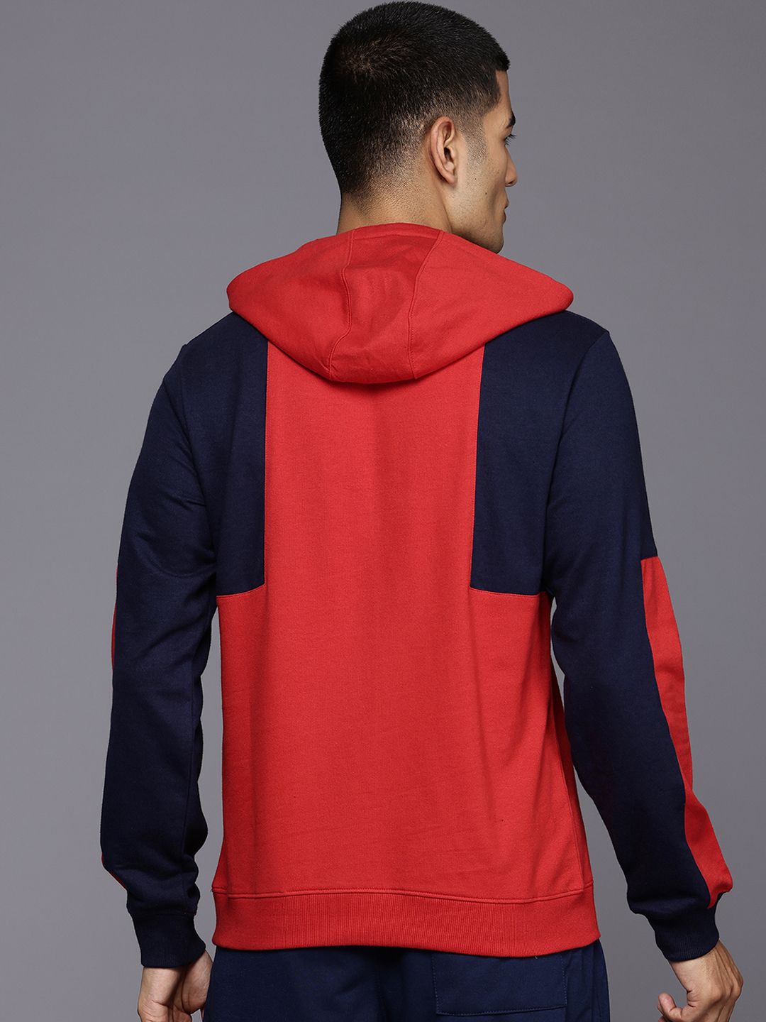 HRX by Hrithik Roshan Colourblocked Hooded Sweatshirt
