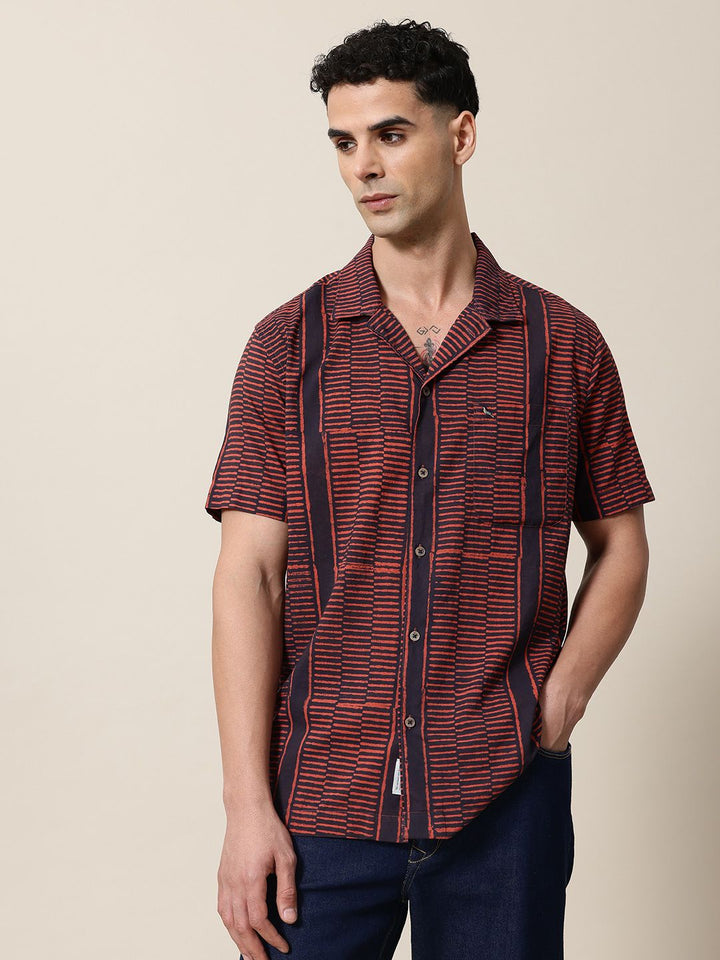 Mr Bowerbird Pure Cotton Hand Block Printed Liberal Fit Resort Shirts