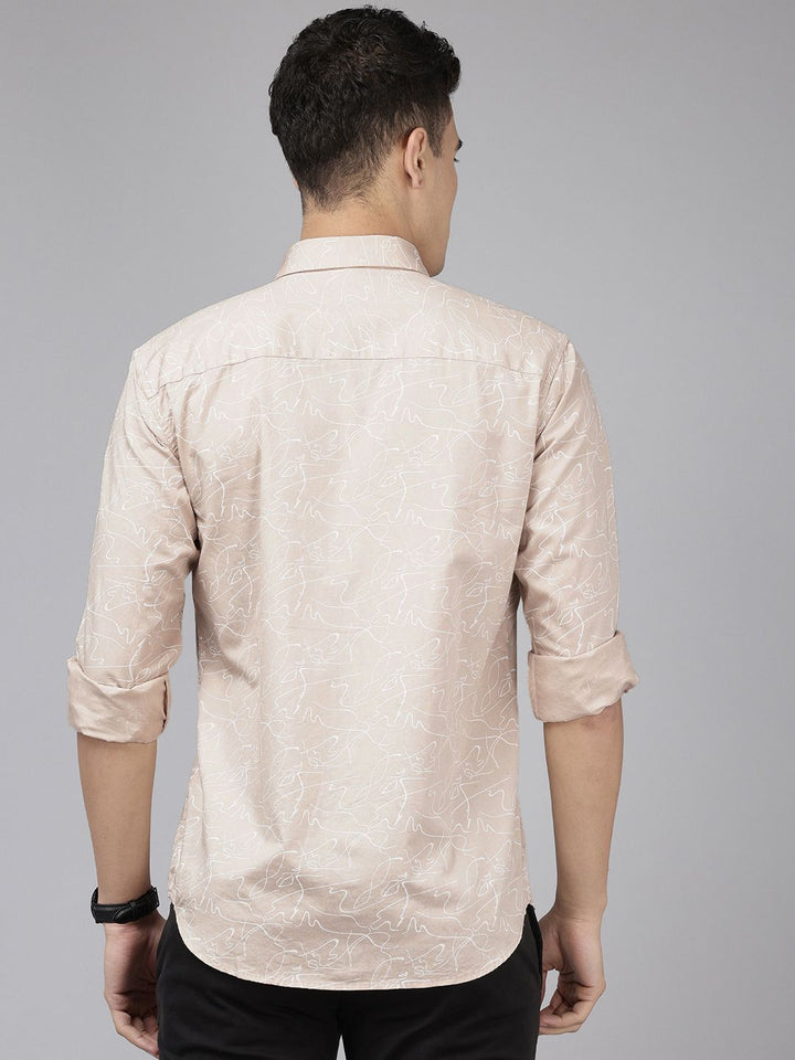 Park Avenue Pure Cotton Slim Fit Floral Printed Casual Shirt