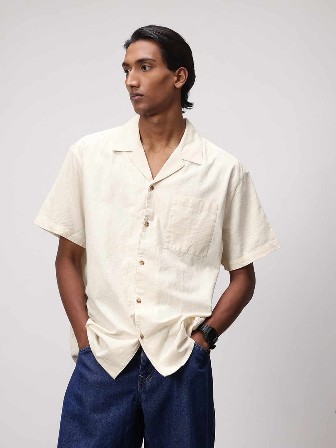 ether Zen Men Opaque Casual Shirt