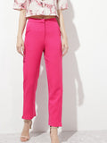 DressBerry Women Blushed Hue Essentials regular Fit Trousers