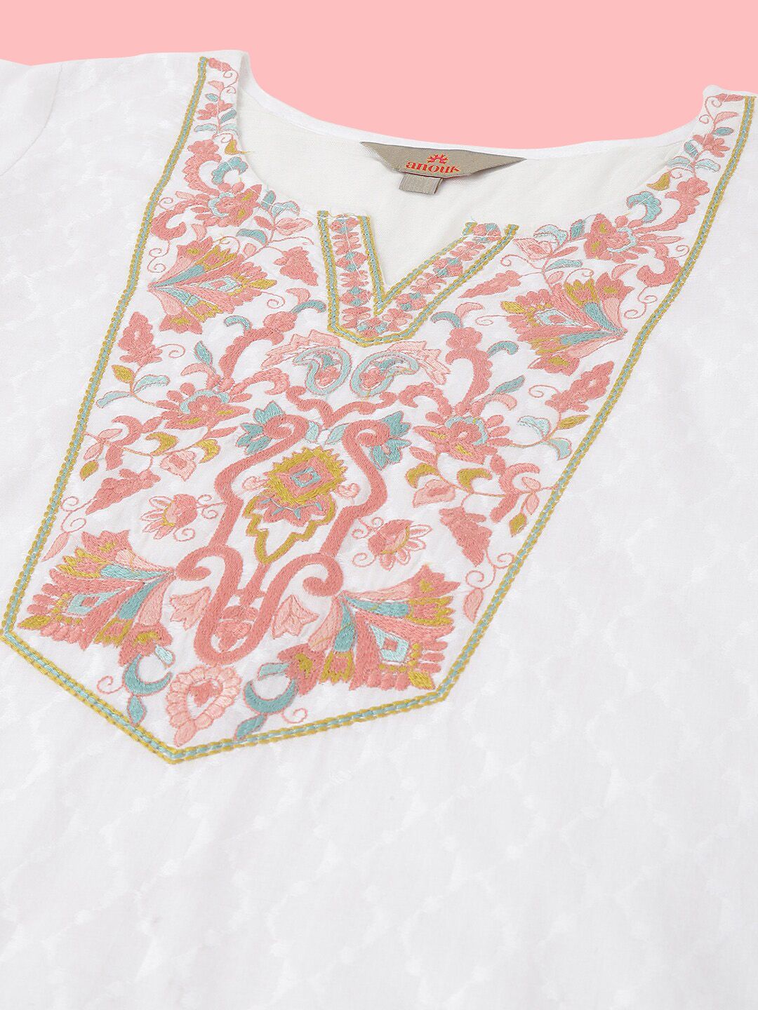 Anouk Women Thread Work Kurta