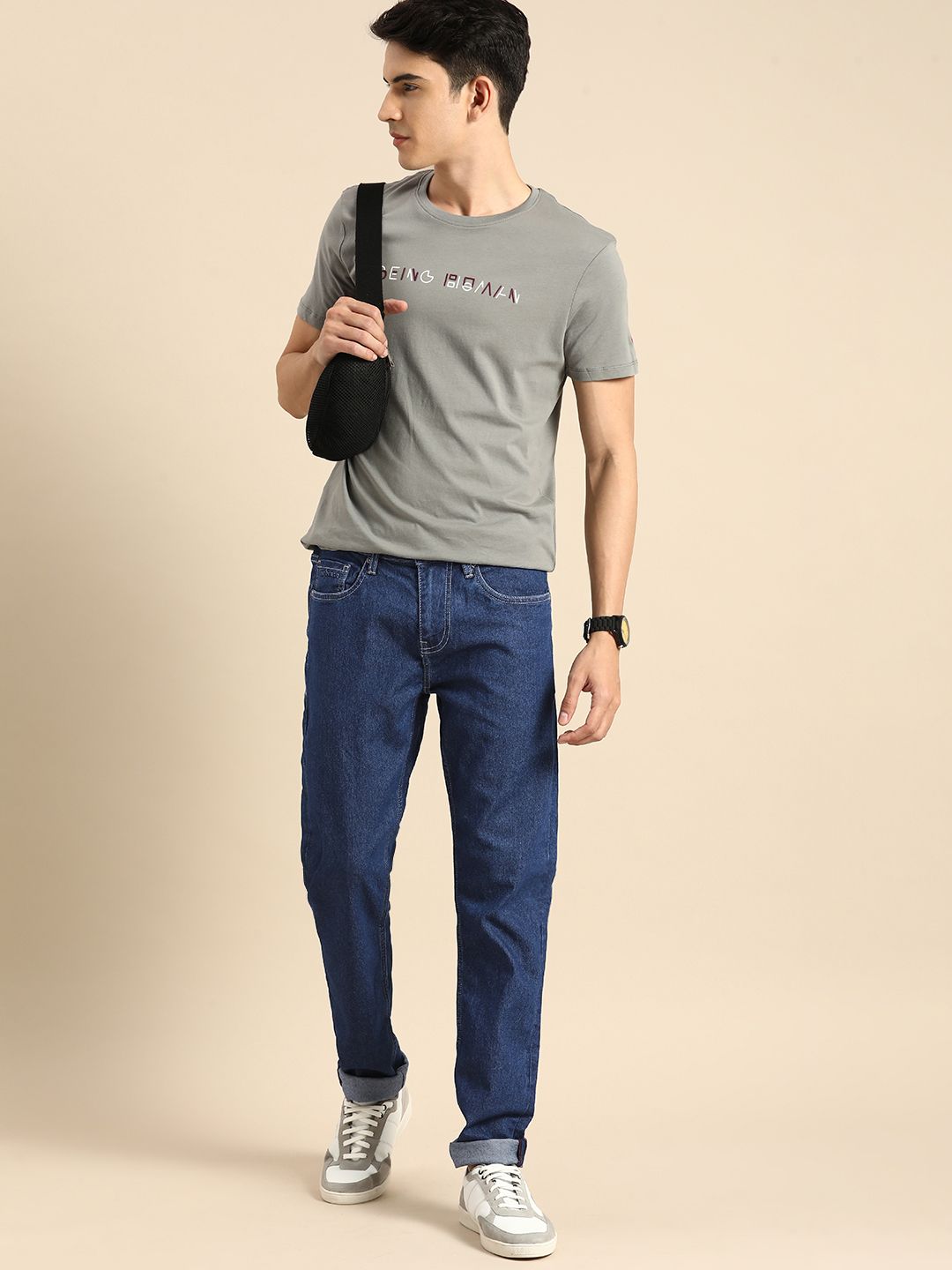 Being Human Men Blue Slim Fit Stretchable Jeans