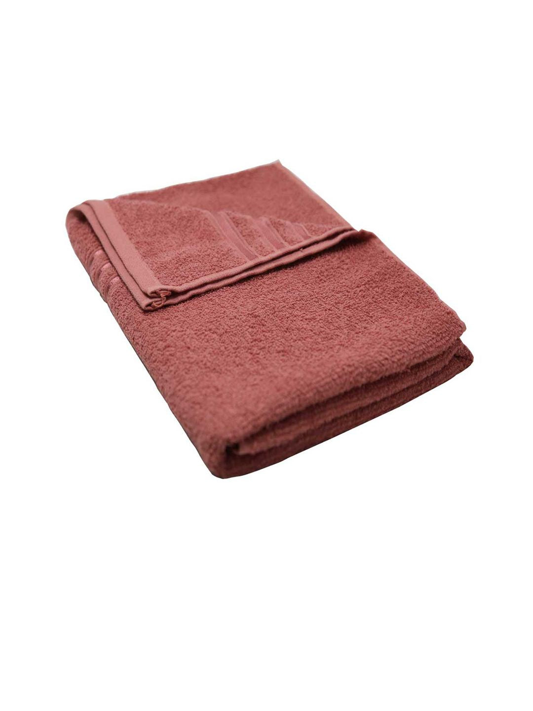 MYTRIDENT Red 400 GSM Pure-Cotton Bath Towel