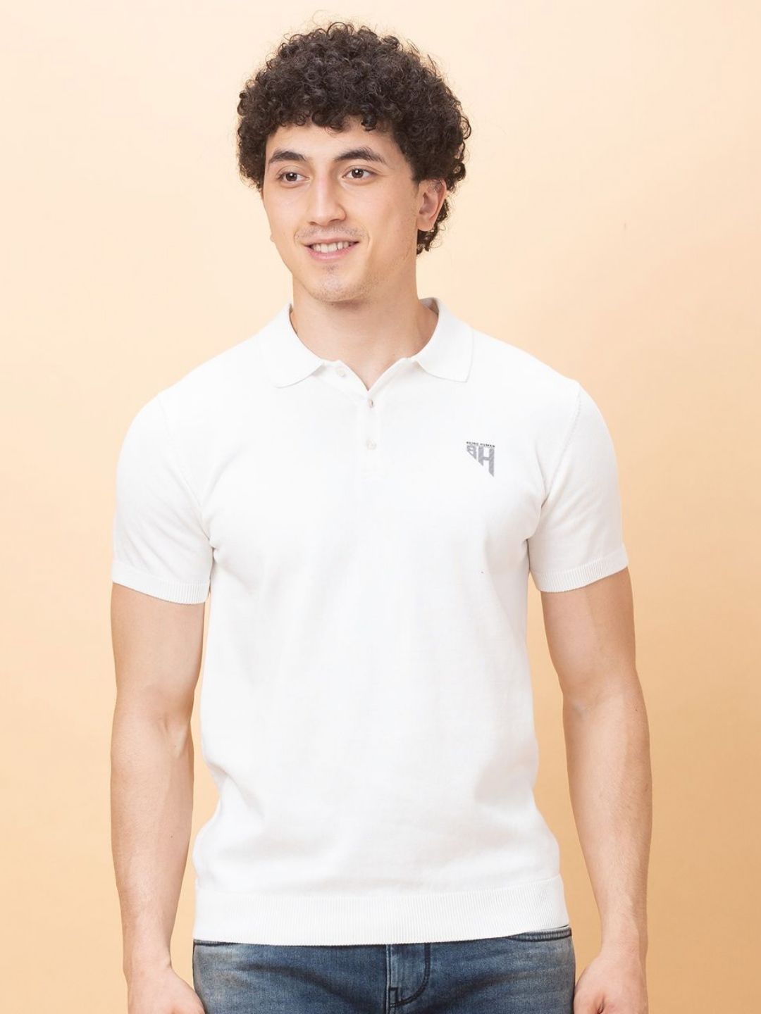 Being Human Pure Cotton Polo Collar T-shirt