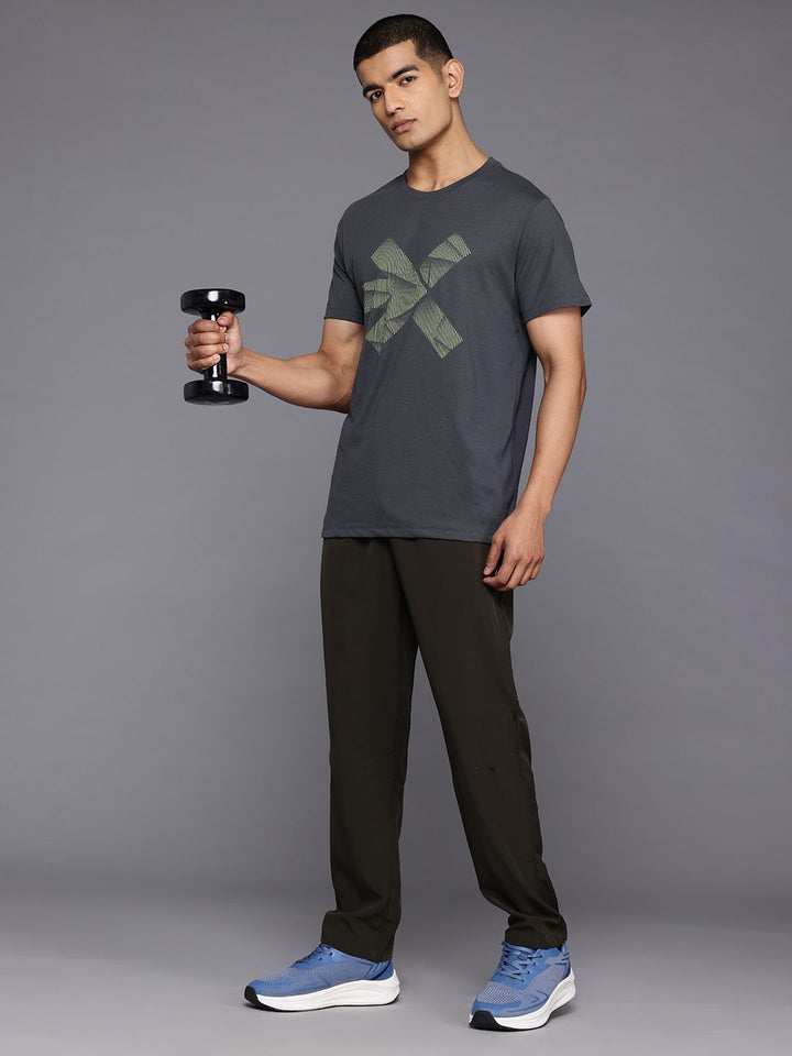 HRX by Hrithik Roshan Brand Logo Printed Training T-shirt