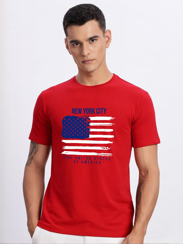 ADRO Men Red Tshirts