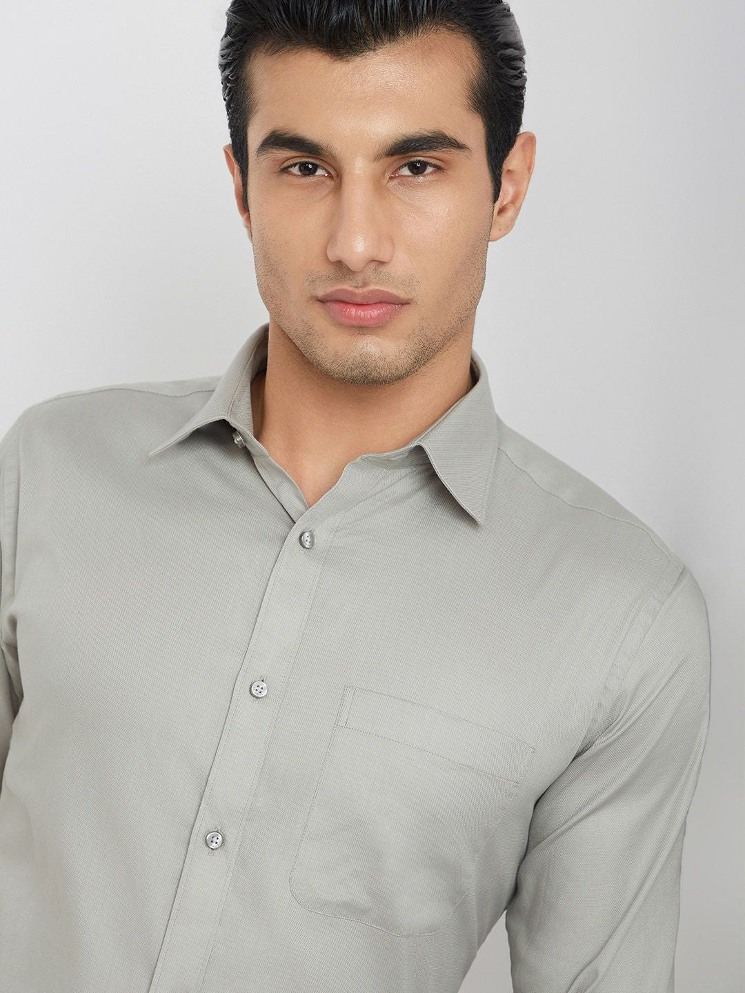 Raymond Slim Fit Opaque Pure Cotton Formal Shirt