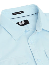 Thomas Scott Cotton Twill Classic Slim Fit Opaque Casual Shirt