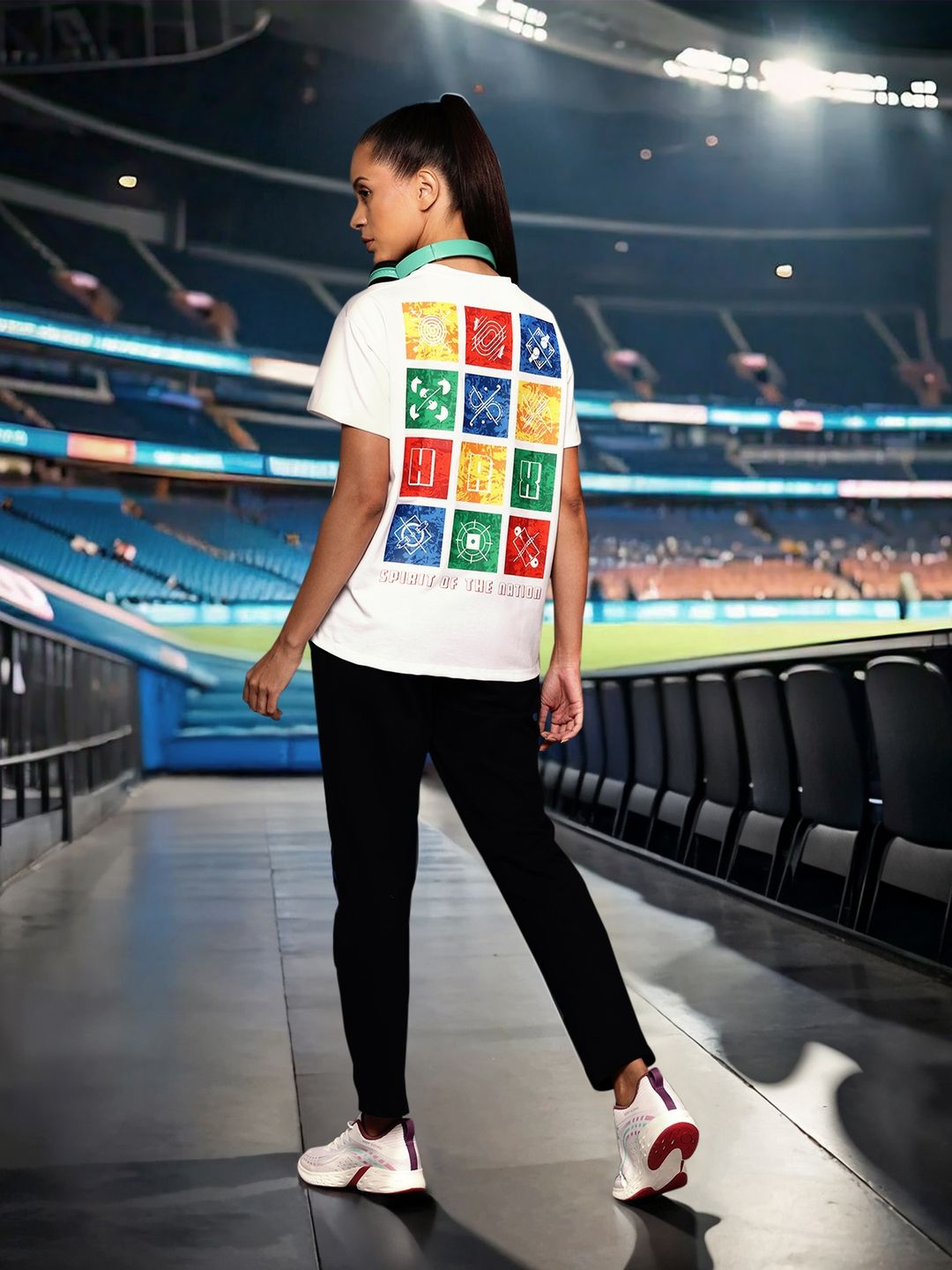 HRX by Hrithik Roshan Printed Drop-Shoulder Sleeves Lifestyle T-shirt