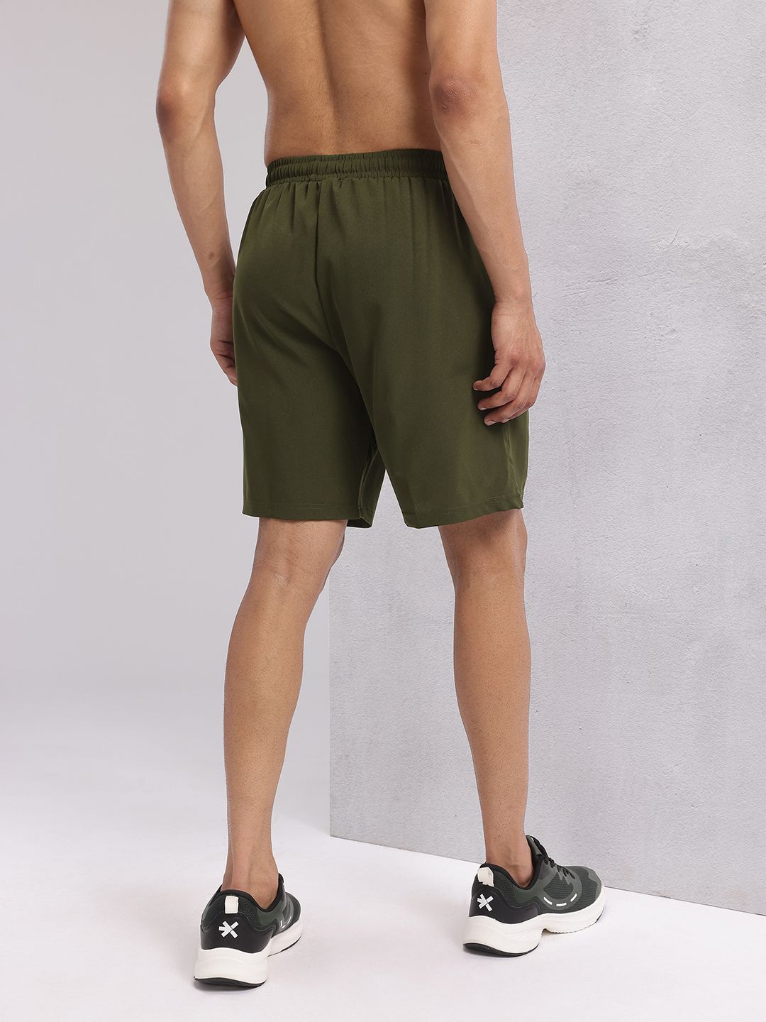 HRX by Hrithik Roshan Men Brand Logo Print Mid-Rise Training Shorts