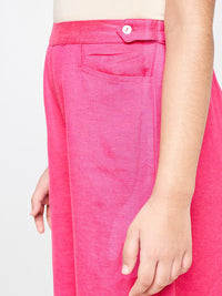 Global Desi Girls Pink Culottes Trousers