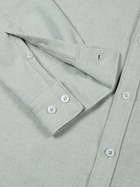 Thomas Scott Men Premium Button-Down Collar Solid Linen Casual Shirt