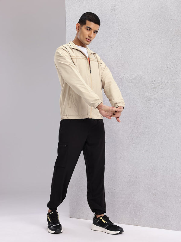 HRX by Hrithik Roshan Striped Detail Rapid-Dry Training Jacket