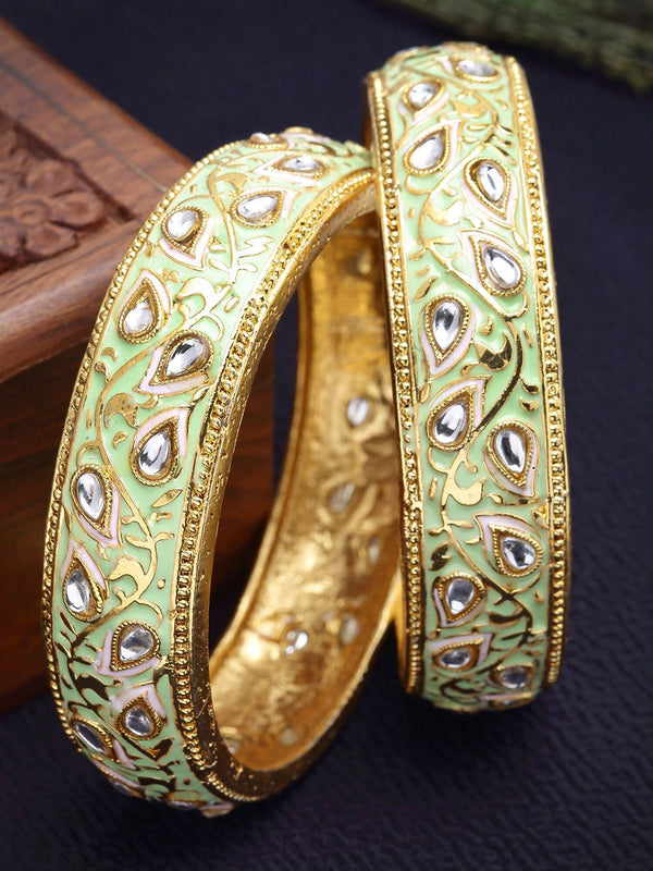 Set Karatcart dari 2 gelang antik berlapis emas