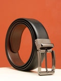 Teakwood Leathers Men Textured Leather Reversible Belt