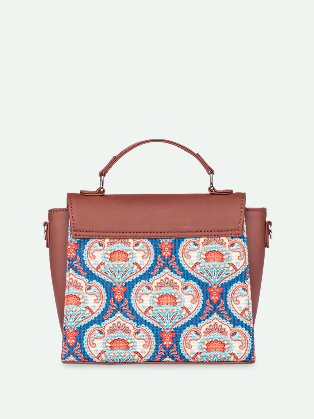 ZOUK Ethnic Motifs Printed Structured Sling Bag